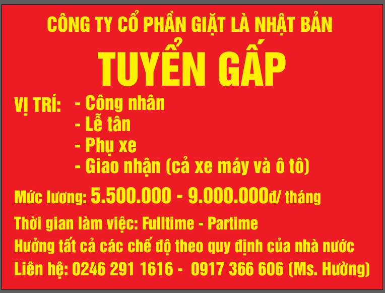 Tuyển dụng (hot) Tuyển dụng (hot)