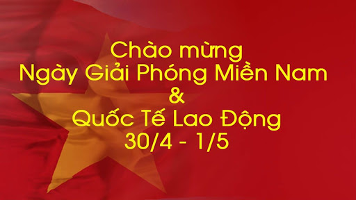 Thông báo lịch nghỉ lễ kỉ niệm Giải phóng miền Nam và Quốc tế lao động / Japan LaunDry Thông báo lịch nghỉ lễ kỉ niệm Giải phóng miền Nam và Quốc tế lao động / Japan LaunDry