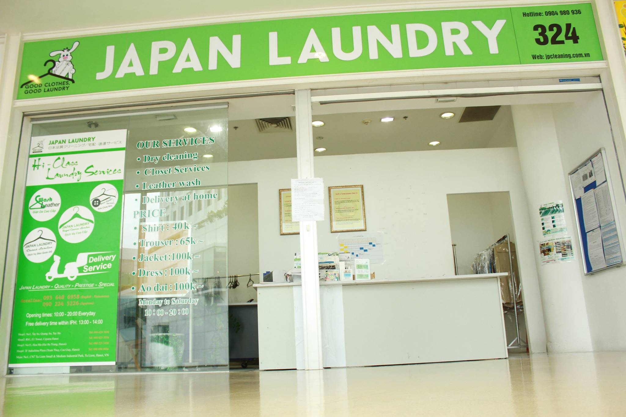 Japan LaunDry - Địa chỉ giặt là tại Hà Nội được đánh giá cao