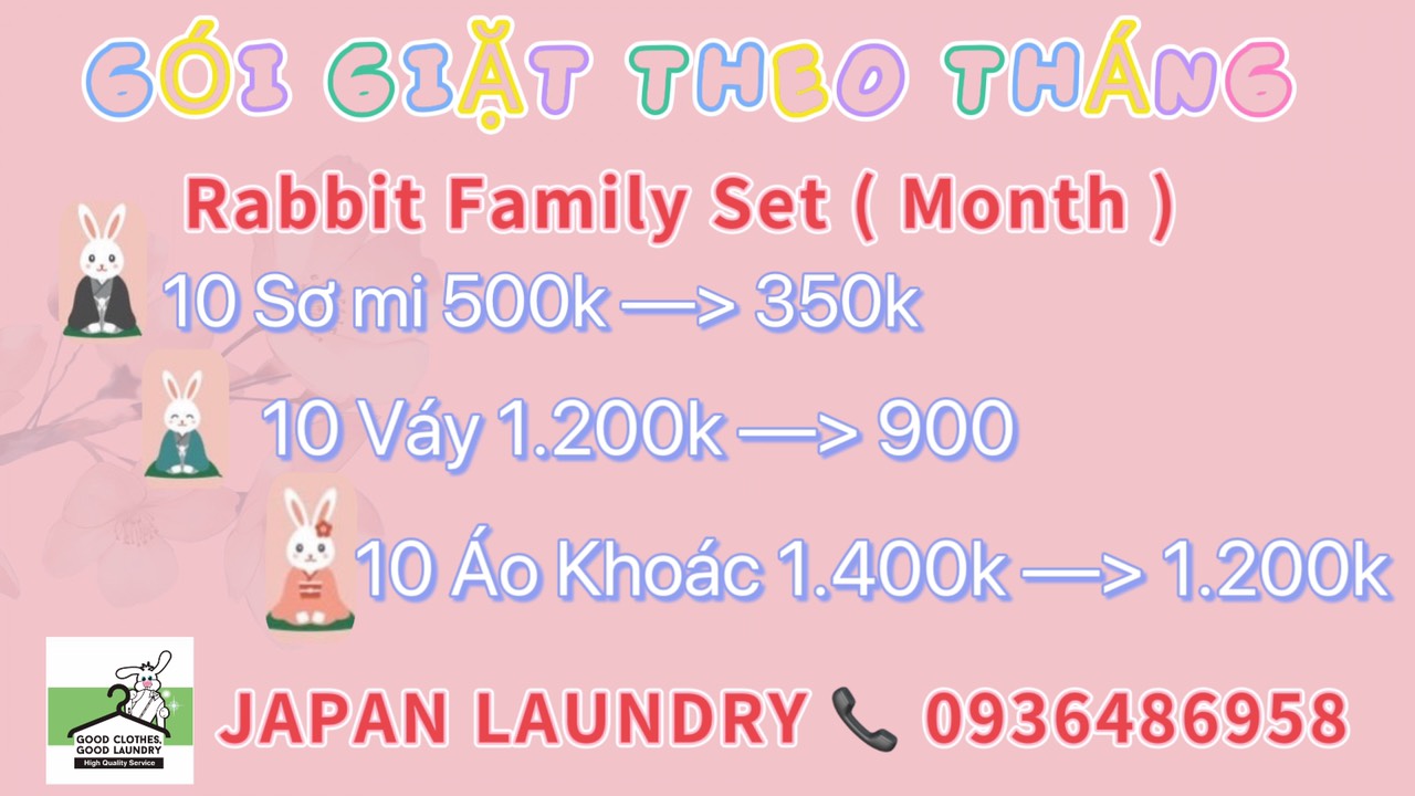 CHƯƠNG TRÌNH GÓI GIẶT THEO THÁNG CHƯƠNG TRÌNH GÓI GIẶT THEO THÁNG